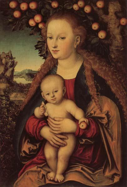 Lucas Cranach the Elder Madonna and Child Under an Apple Tree Germany oil painting art